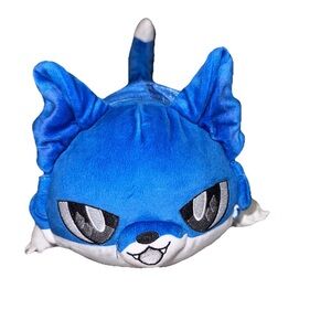 Aphmau Meemeows Plush Mystery Cat Wolf Animal EIN Blue With Hoodie